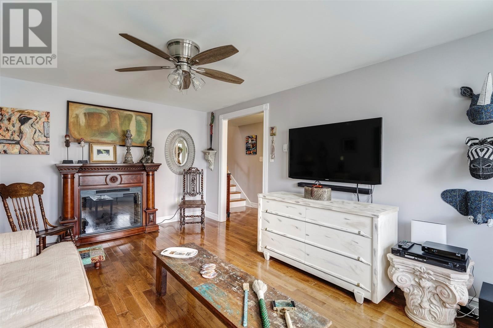 5-7 Magistrates Hill, Brigus, NL - Indoor Photo Showing Living Room With Fireplace