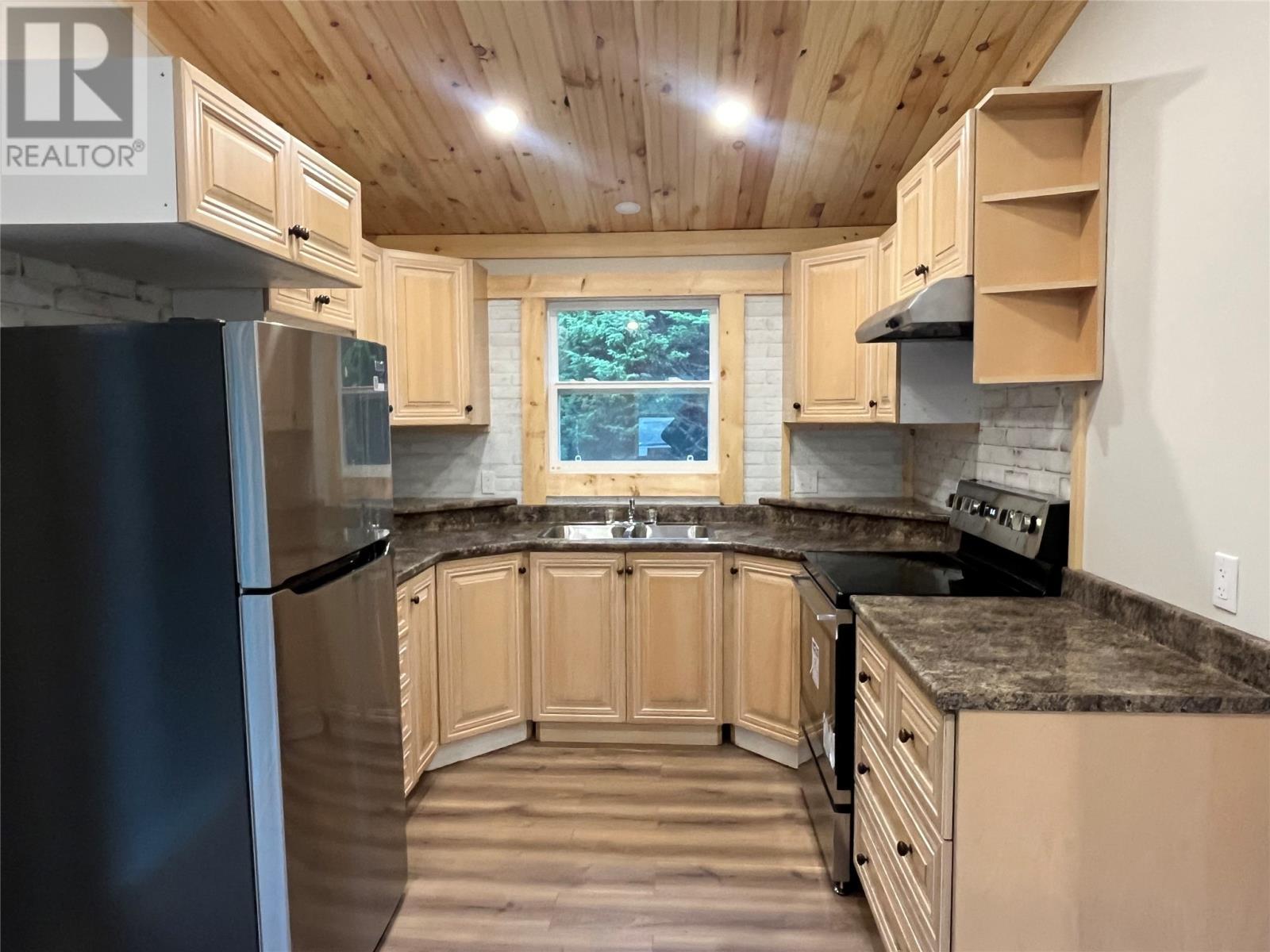 50 Mobile Road, Mobile, NL - Indoor Photo Showing Kitchen With Double Sink