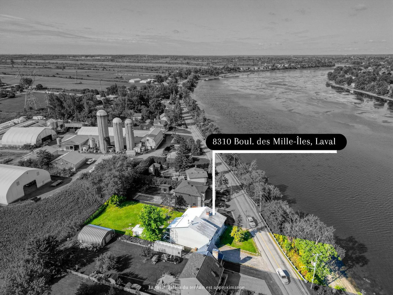 Photo aérienne - 8310 Boul. Des Mille-Îles, Laval (Saint-François), QC - Outdoor With View