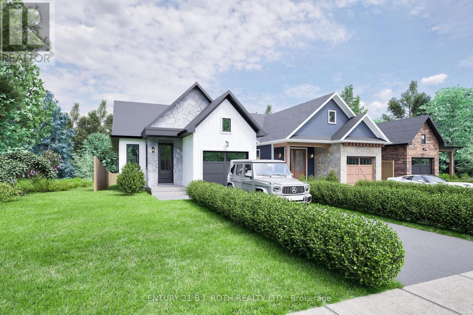 Rendering of New Builds - 75 Vancouver Street, Barrie, ON - Outdoor With Deck Patio Veranda With Facade