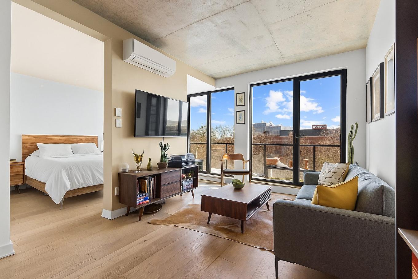 Overall view - 605-1575 Rue Gareau, Montréal (Ville-Marie), QC - Indoor Photo Showing Living Room