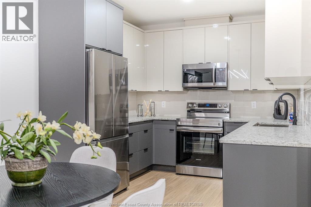 705 Grand Marais Unit# 204, Windsor, ON - Indoor Photo Showing Kitchen With Upgraded Kitchen