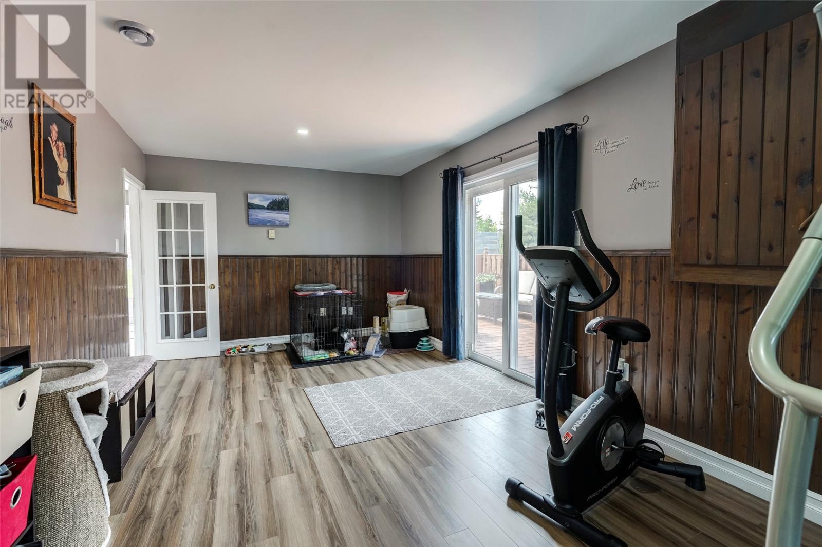 355 Roaches Line, Roaches Line, NL - Indoor Photo Showing Gym Room