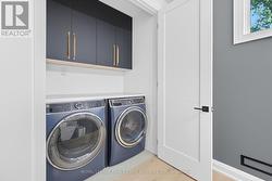 Convenient Laundry Cupboard on the Upper Level -