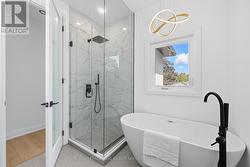 Five-Piece Main Bathroom with a Freestanding Tub -