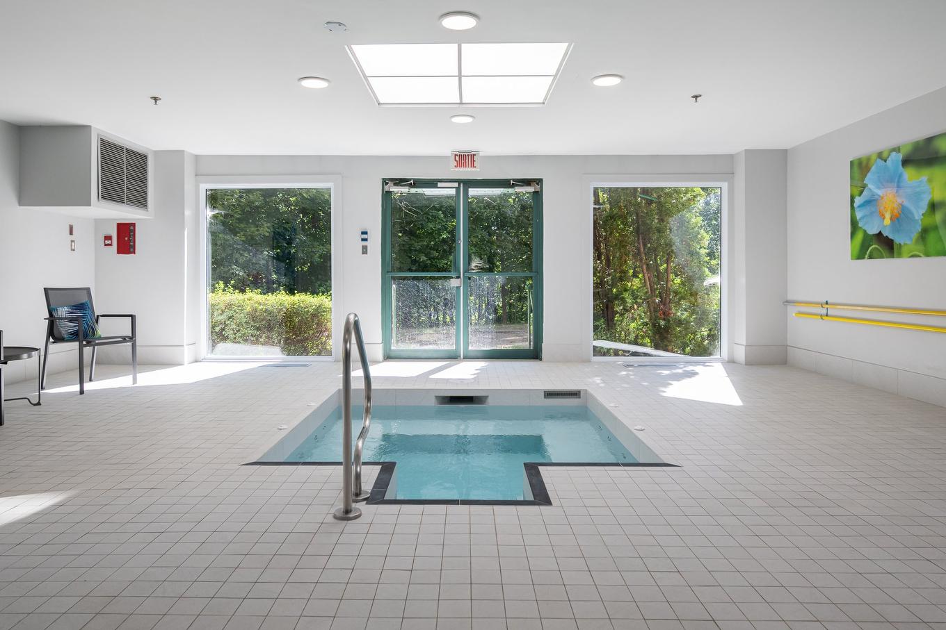 Spa - 1203-5105 Boul. De L'Assomption, Montréal (Rosemont/La Petite-Patrie), QC - Indoor Photo Showing Other Room With In Ground Pool