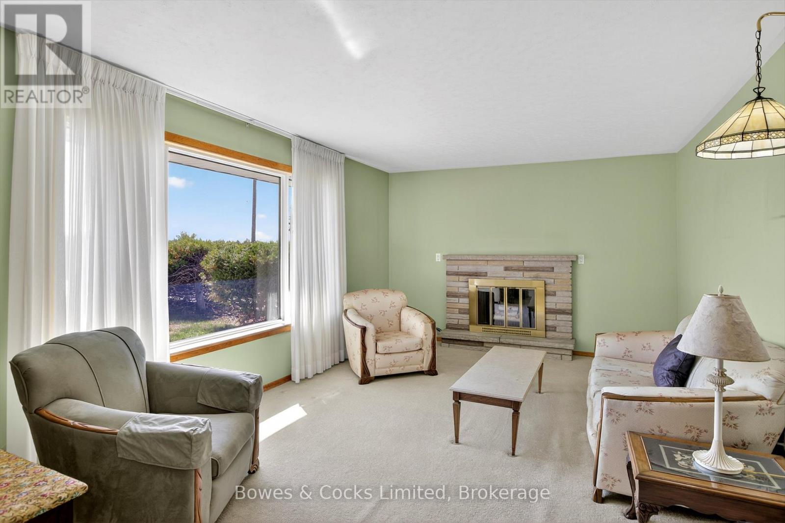 374 County Road 4, Douro-Dummer, ON - Indoor Photo Showing Living Room With Fireplace