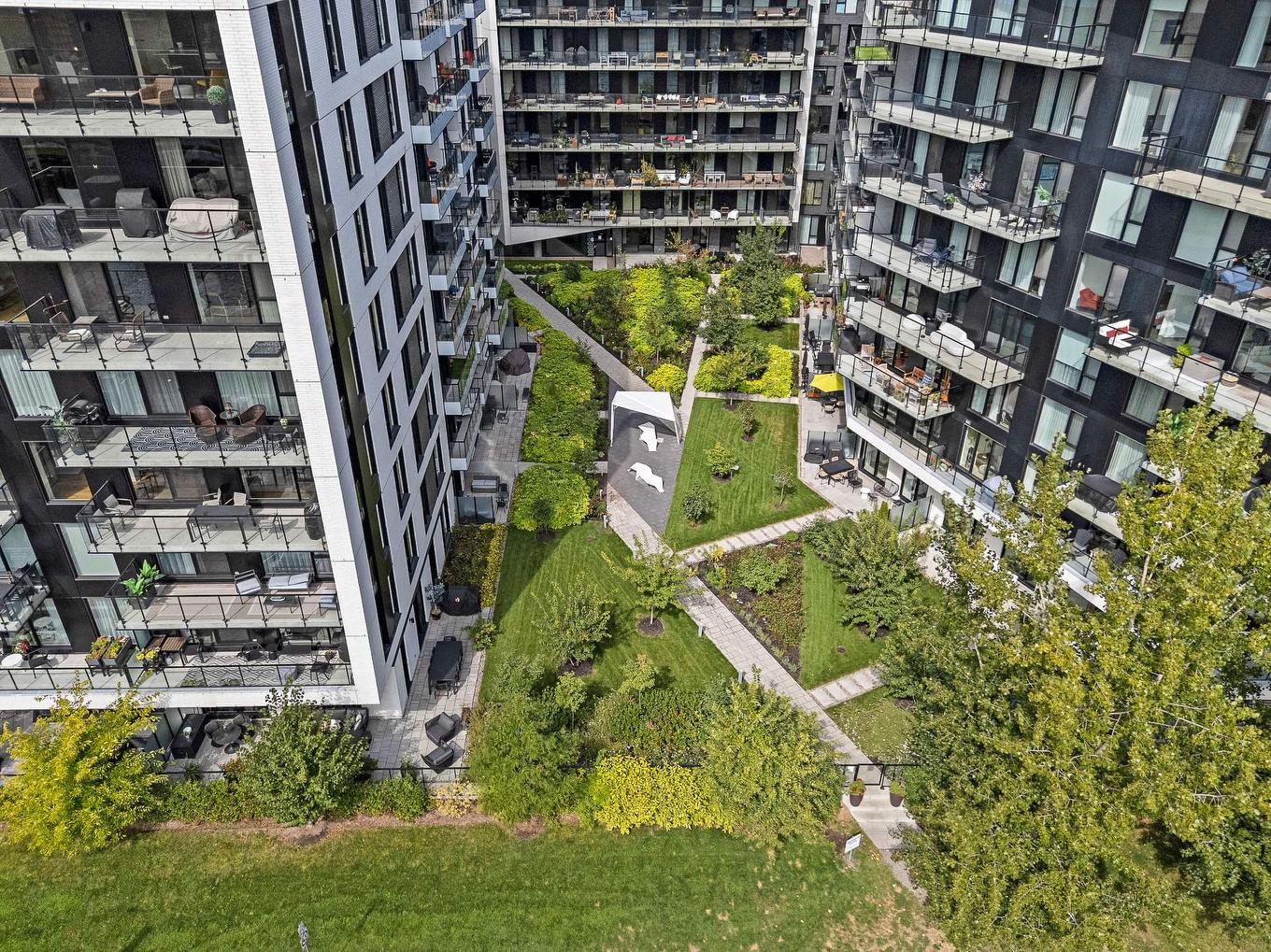 Backyard - 218-1550 Rue Des Bassins, Montréal (Le Sud-Ouest), QC - Outdoor With View