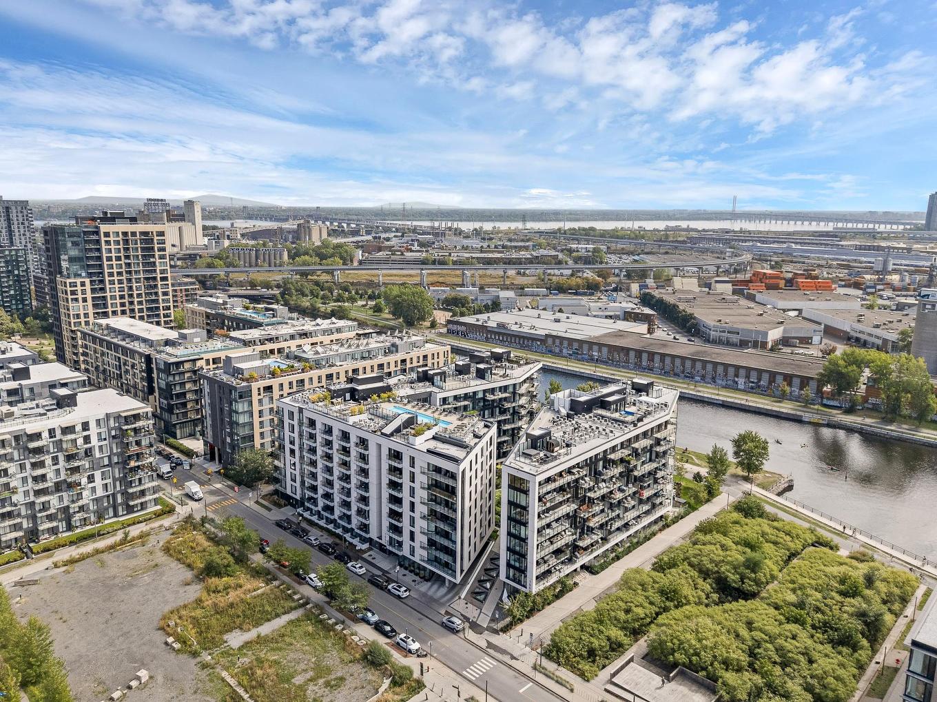 Aerial photo - 218-1550 Rue Des Bassins, Montréal (Le Sud-Ouest), QC - Outdoor With View