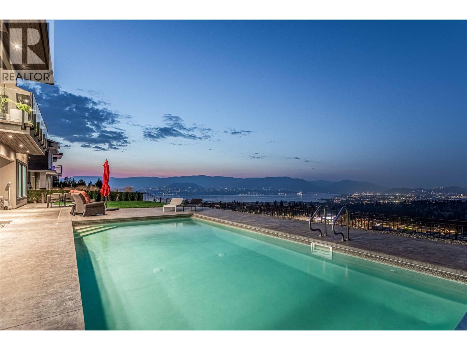 1050 Ledgeview Court, Kelowna, BC - Outdoor With In Ground Pool With View