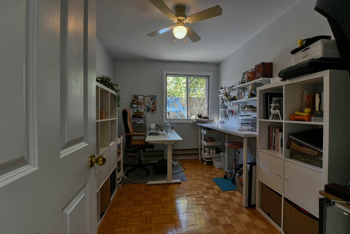 Bedroom - 7294 - 7298 Av. Christophe-Colomb, Montréal (Villeray/Saint-Michel/Parc-Extension), QC - Indoor Photo Showing Office