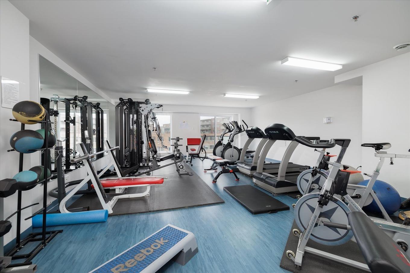 Salle d'exercice - 102-3300 Boul. Cavendish, Montréal (Côte-Des-Neiges/Notre-Dame-De-Grâce), QC - Indoor Photo Showing Gym Room