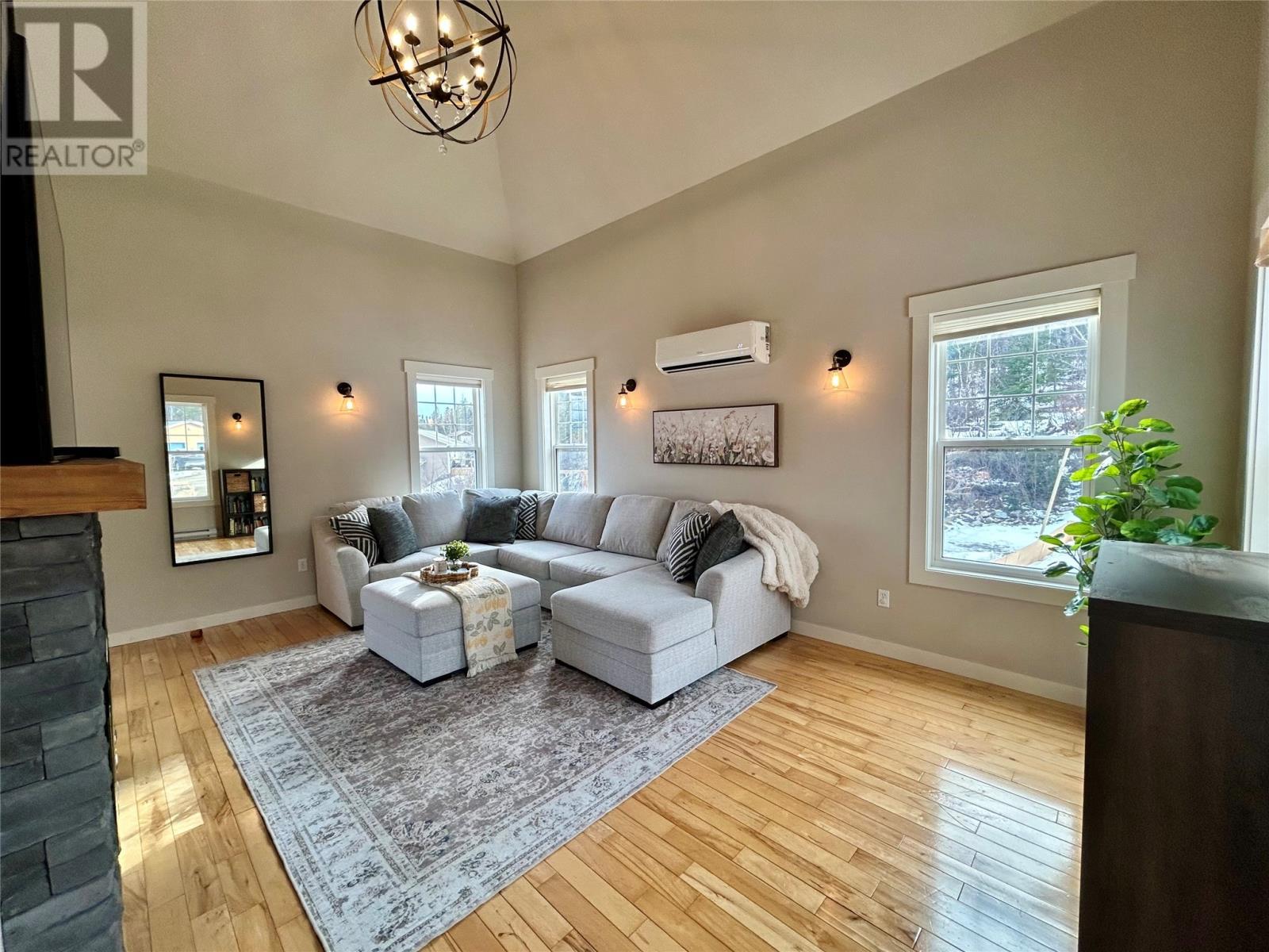 23 Hanlon Drive, Massey Drive, NL - Indoor Photo Showing Living Room With Fireplace