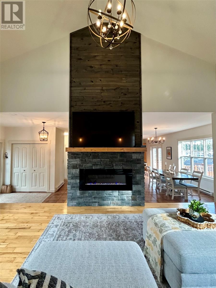 23 Hanlon Drive, Massey Drive, NL - Indoor Photo Showing Living Room With Fireplace