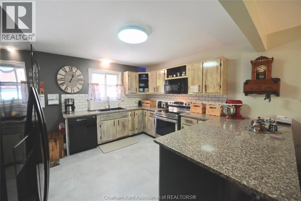 161 Queen Street, Highgate, ON - Indoor Photo Showing Kitchen With Upgraded Kitchen