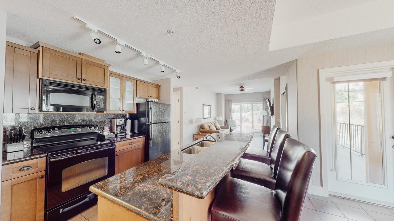 128A-1200 Rancher Creek Road, Osoyoos, BC - Indoor Photo Showing Kitchen With Double Sink