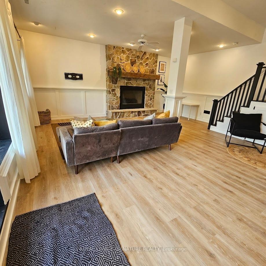 Bsmt-51 Kenpark Avenue, Brampton, ON - Indoor Photo Showing Living Room With Fireplace