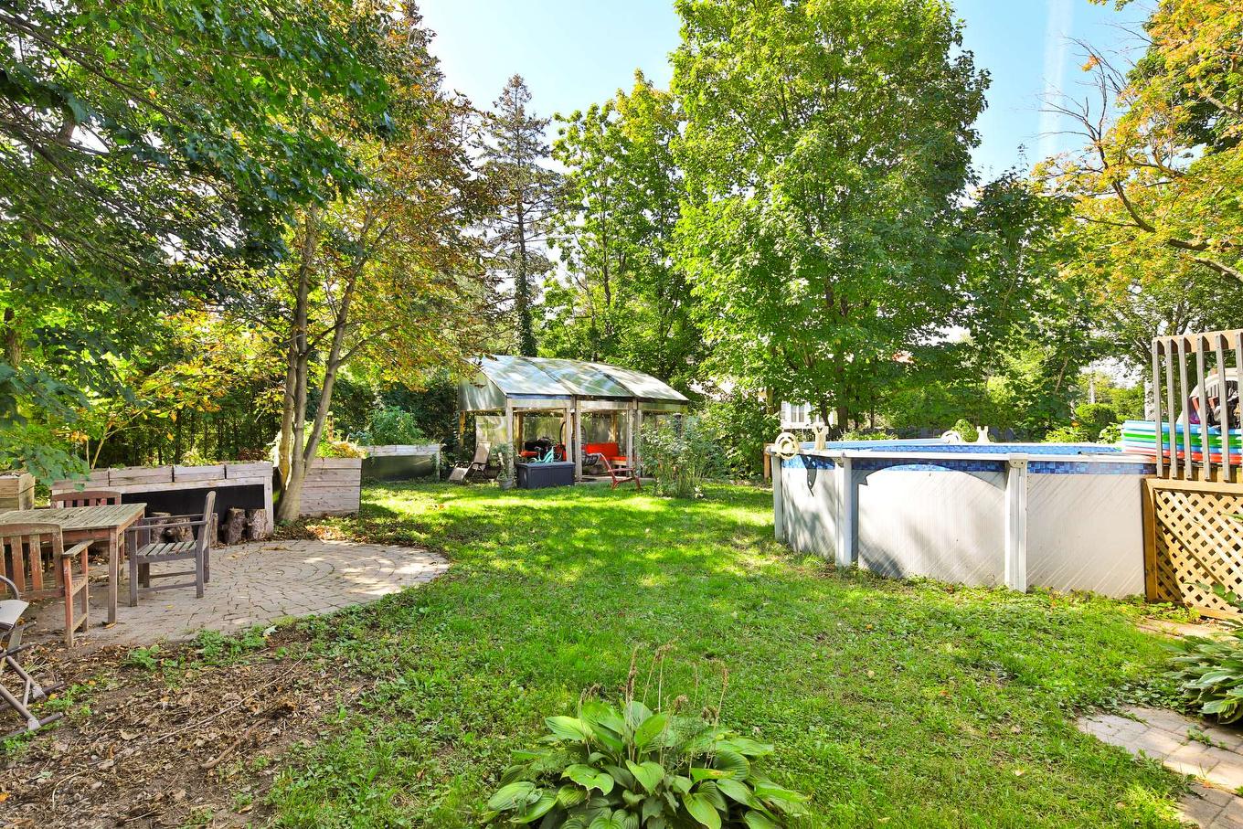 Cour - 2130 Av. Bourgogne, Chambly, QC - Outdoor With Above Ground Pool With Backyard