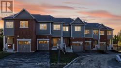 Front view of all 5 Townhouses -