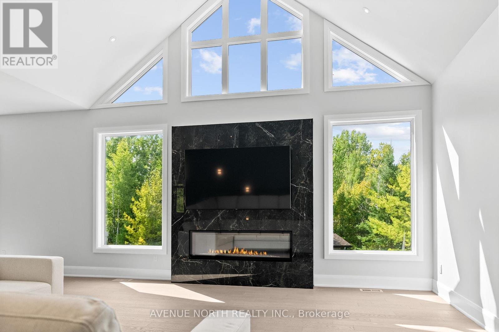 135 Cherryhill Drive, Ottawa, ON - Indoor Photo Showing Living Room With Fireplace