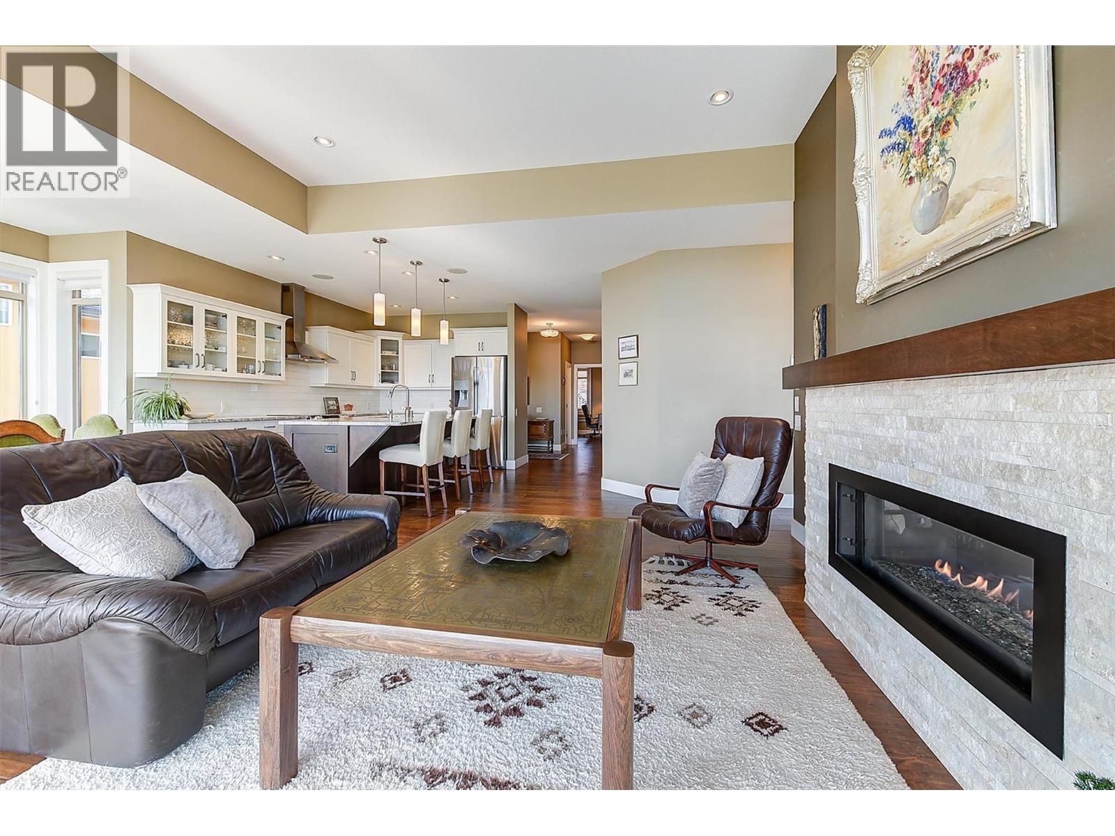 2133 Talavera Place, West Kelowna, BC - Indoor Photo Showing Living Room With Fireplace