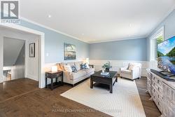 Family room with fireplace with walk out to Deck -