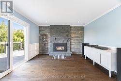 Gas fireplace in family room -