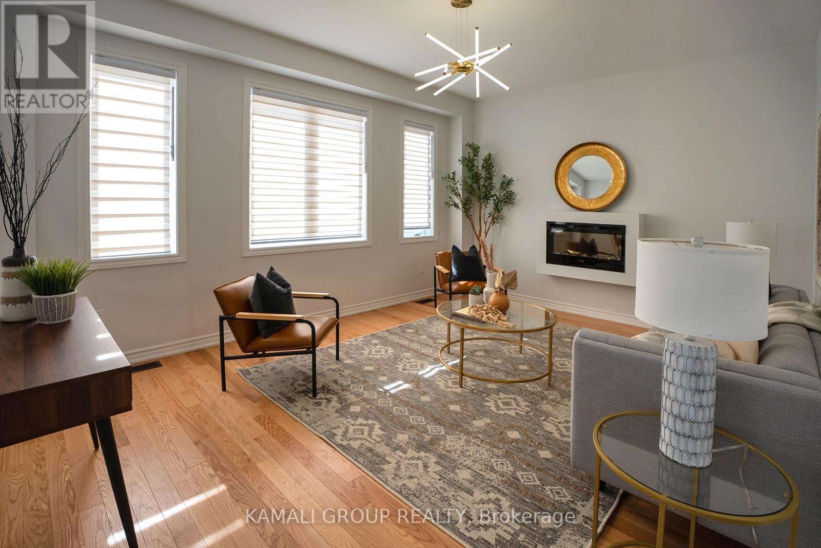 51 Ahchie Court, Vaughan, ON - Indoor Photo Showing Living Room With Fireplace