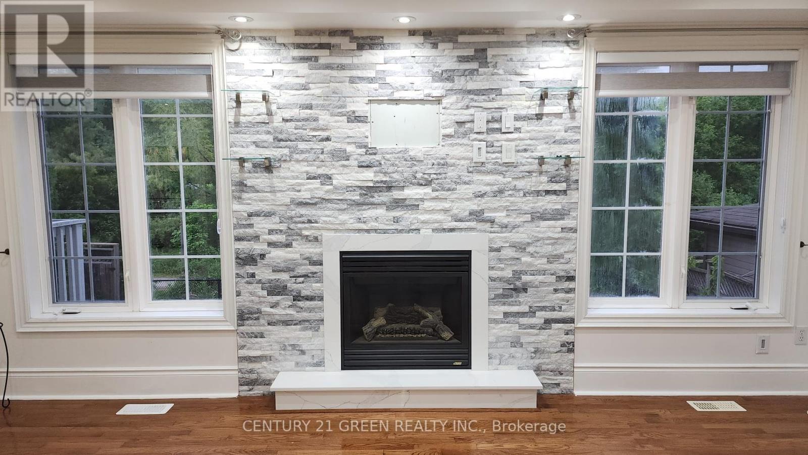 Upper Portion - 68 River Rock Crescent, Brampton, ON - Indoor Photo Showing Living Room With Fireplace