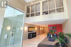 Meeting room #205 above the lobby. -