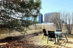 Rooftop seating options. -