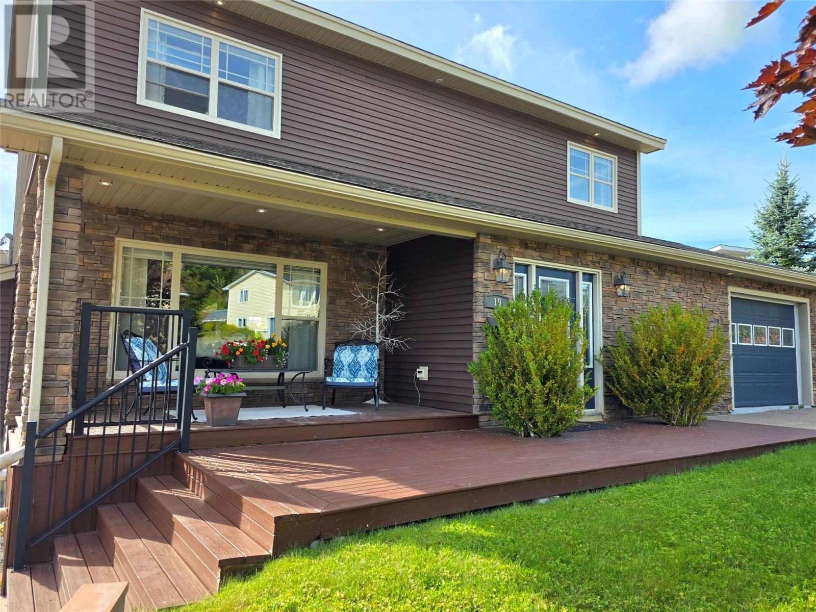 19 Raymond Heights, Corner Brook, NL - Outdoor With Deck Patio Veranda With Exterior