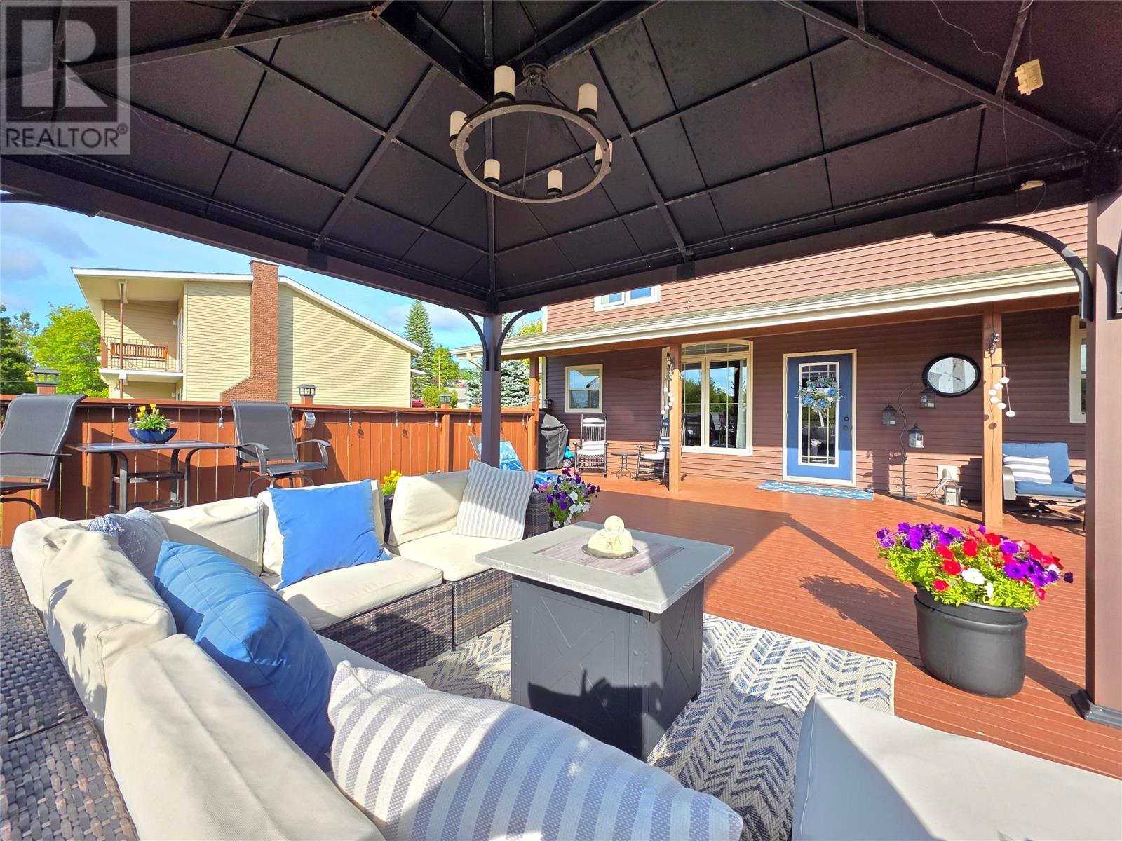 19 Raymond Heights, Corner Brook, NL - Outdoor With Deck Patio Veranda With Exterior