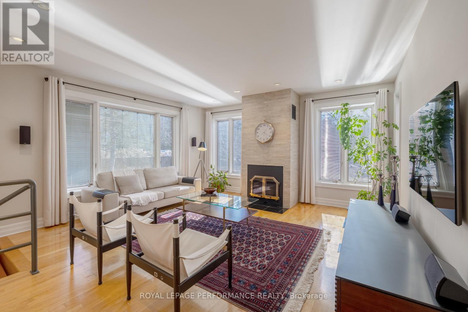 55 Delong Drive, Ottawa, ON - Indoor Photo Showing Living Room With Fireplace