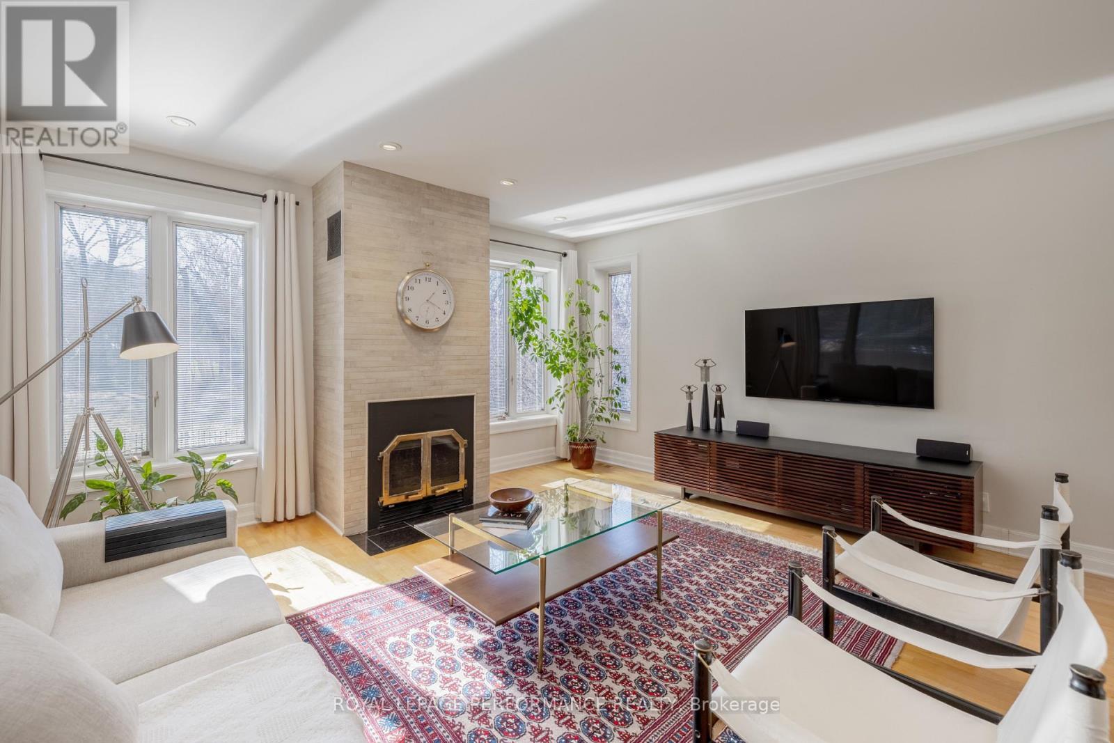 55 Delong Drive, Ottawa, ON - Indoor Photo Showing Living Room With Fireplace