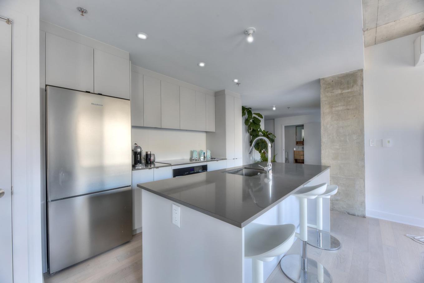 Cuisine - 207-1971 Rue Du Havre, Montréal (Ville-Marie), QC - Indoor Photo Showing Kitchen With Upgraded Kitchen