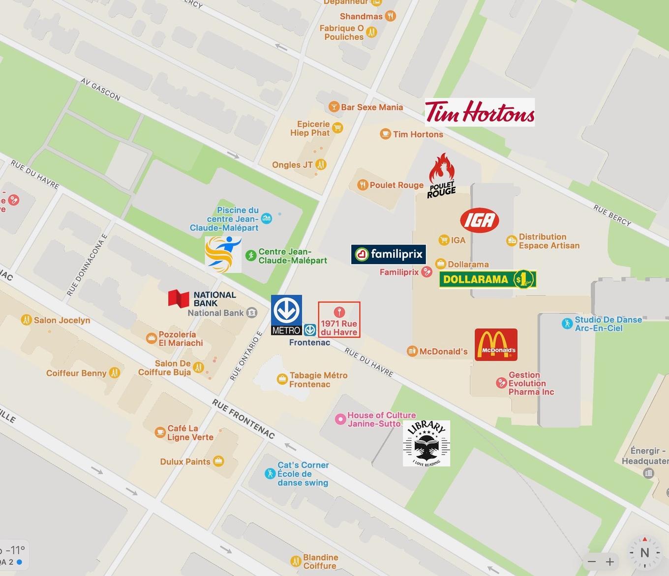 À proximité - 207-1971 Rue Du Havre, Montréal (Ville-Marie), QC - Other