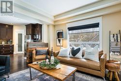 Views of trees outside the living room -