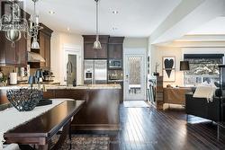 Walk-out from kitchen and living room -