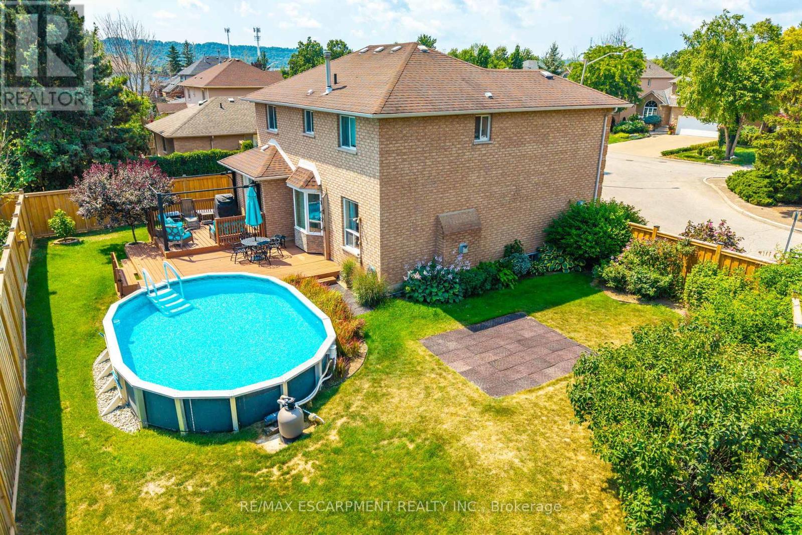 10 Shadowdale Drive, Hamilton, ON - Outdoor With Above Ground Pool
