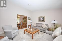 Living room and view of dining room -