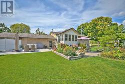 View of the garden and patio from another angle -