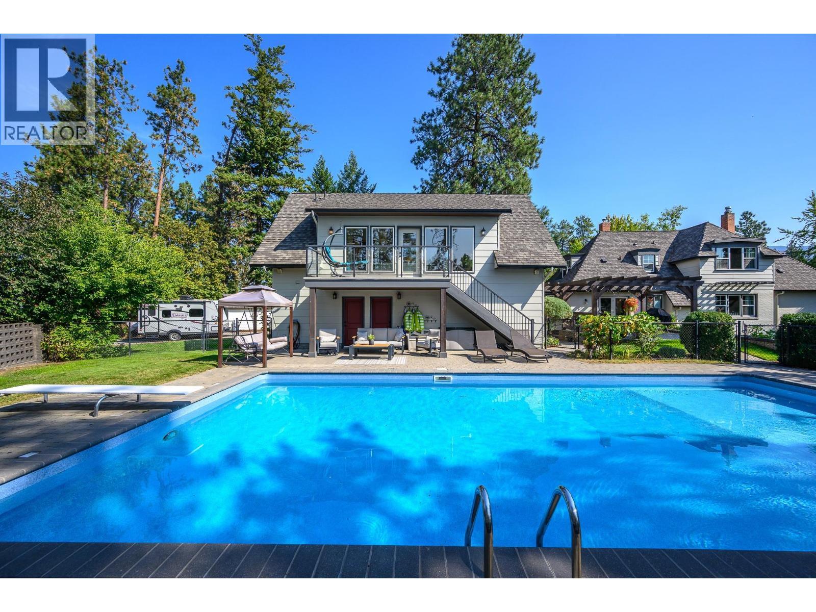 2202 26 Street, Vernon, BC - Outdoor With In Ground Pool With Backyard