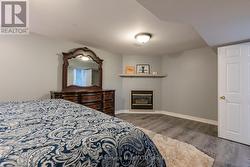 Family Rm w/gas fireplace, vinyl floors. -