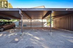 View of covered parking lot -