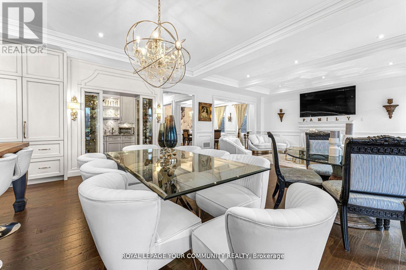 49 Lavender Valley Road, King, ON - Indoor Photo Showing Dining Room With Fireplace