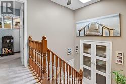 Stairs to 2nd Floor and custom cabinet -