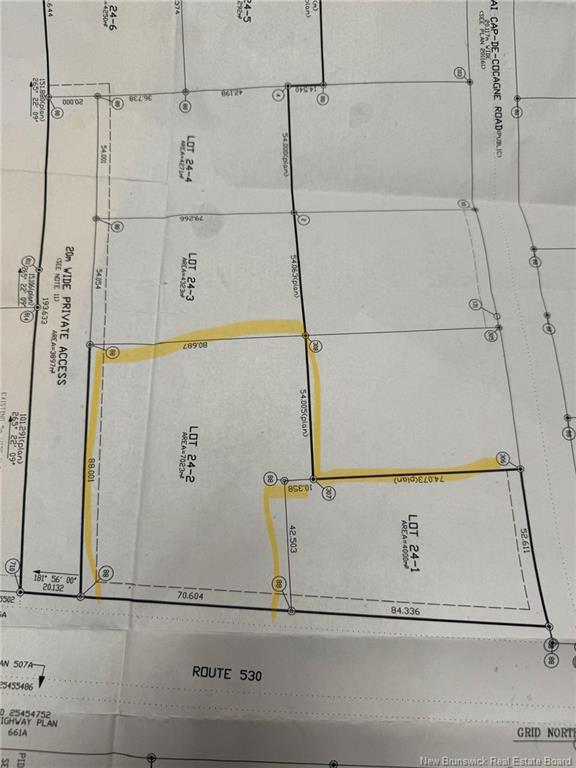 Lot 24-2 Route 530, Cap-De-Cocagne, NB