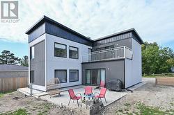 Nice modern look, patio at the back -