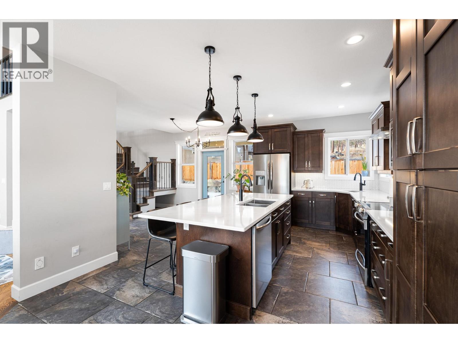 2501 Bremner Avenue, Merritt, BC - Indoor Photo Showing Kitchen With Double Sink With Upgraded Kitchen
